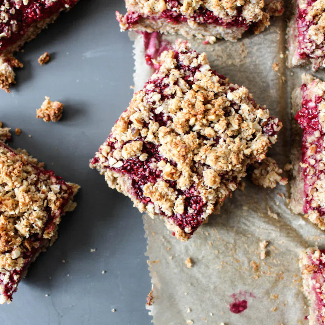 Chia Jammy Bars