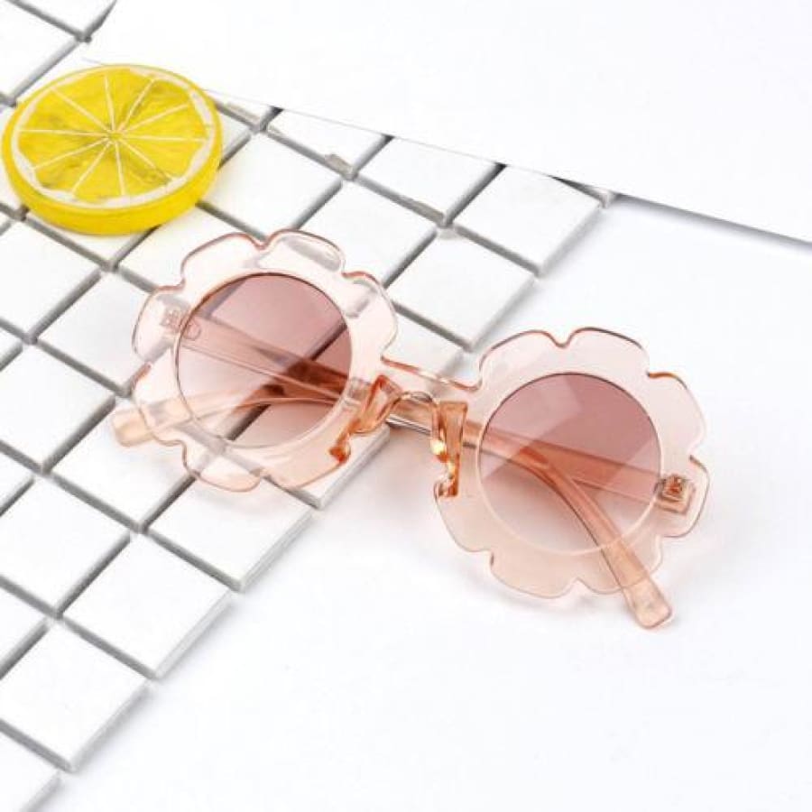 Chloe Flower Sunglasses - Rose - Sunglasses fashion flower Girl Sunglasses