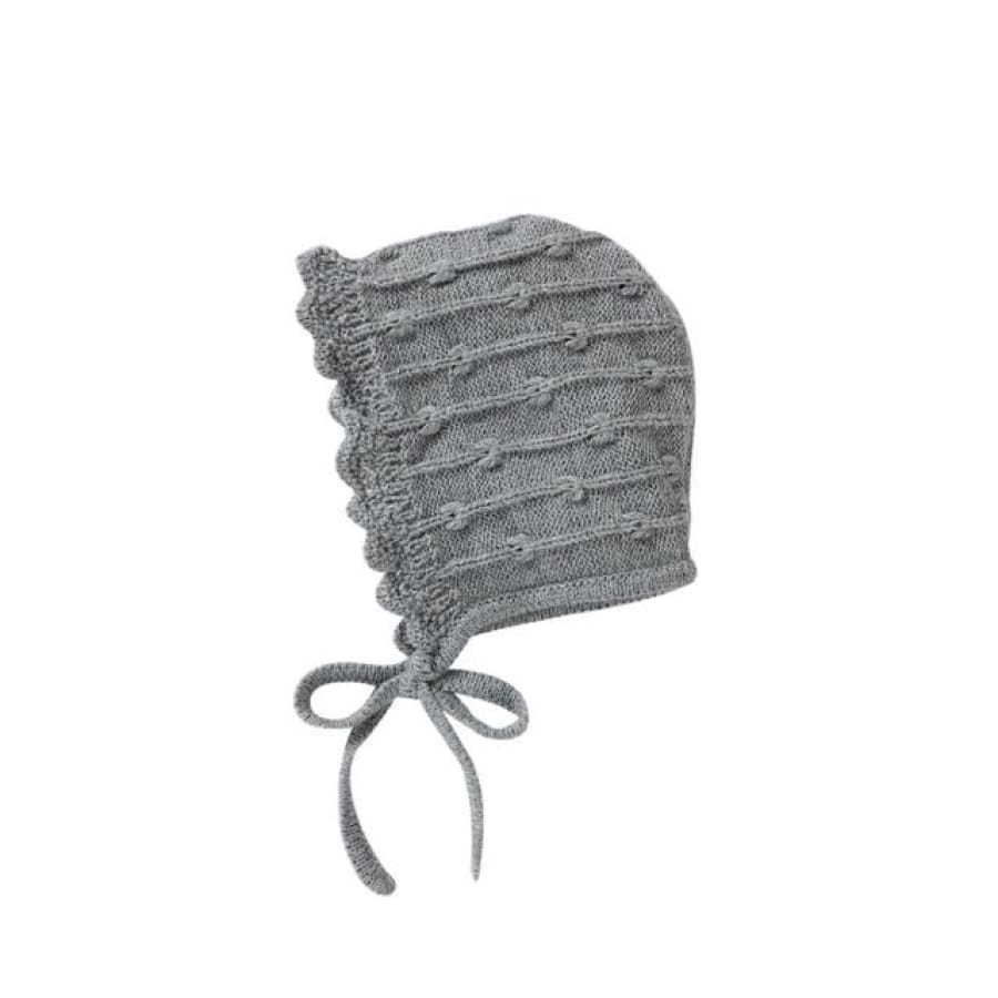 Miranda Knit Bonnet Beanie - Grey / 18-24 Months - Beanie beanie, Hat
