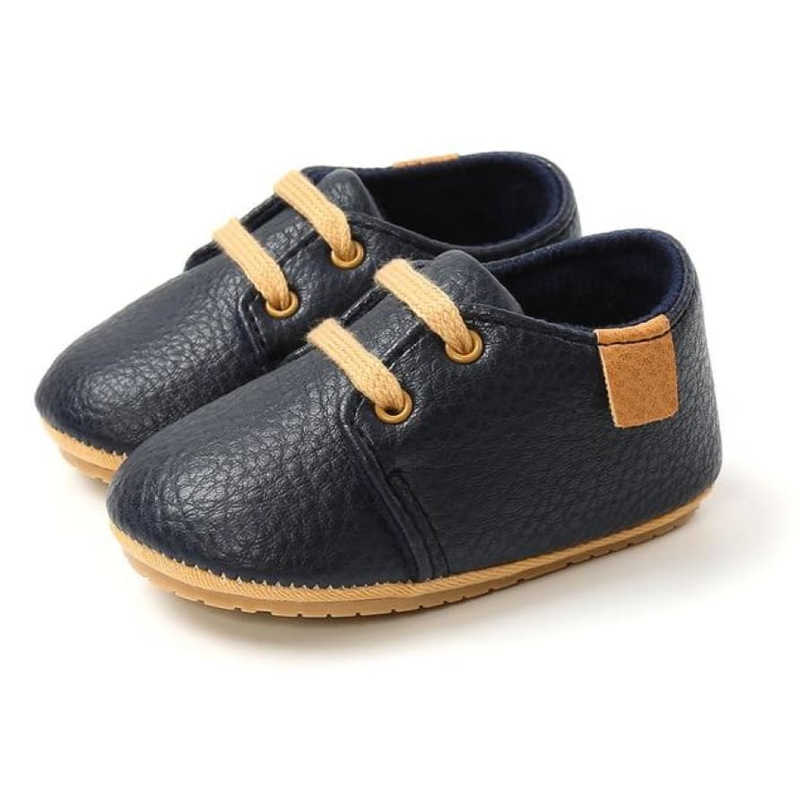 Aiden Faux Lace Up Pre Walker - Midnight / 12-18 Months - Shoes shoes