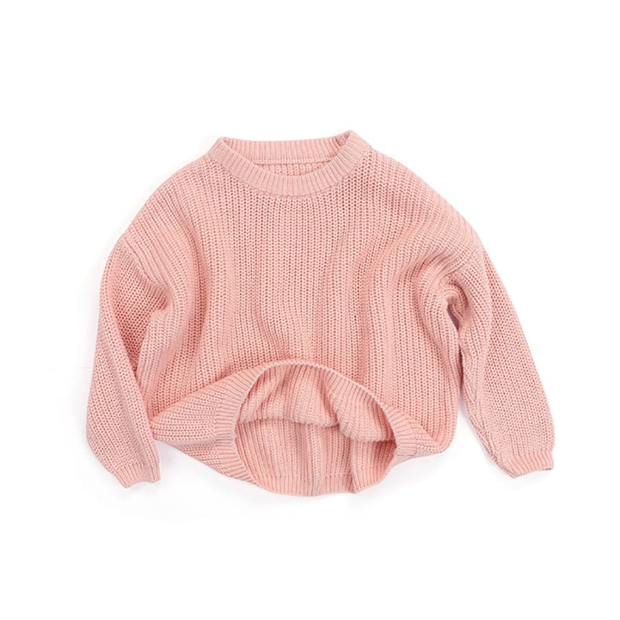 Callie Cosy Knit Sweater - Blush