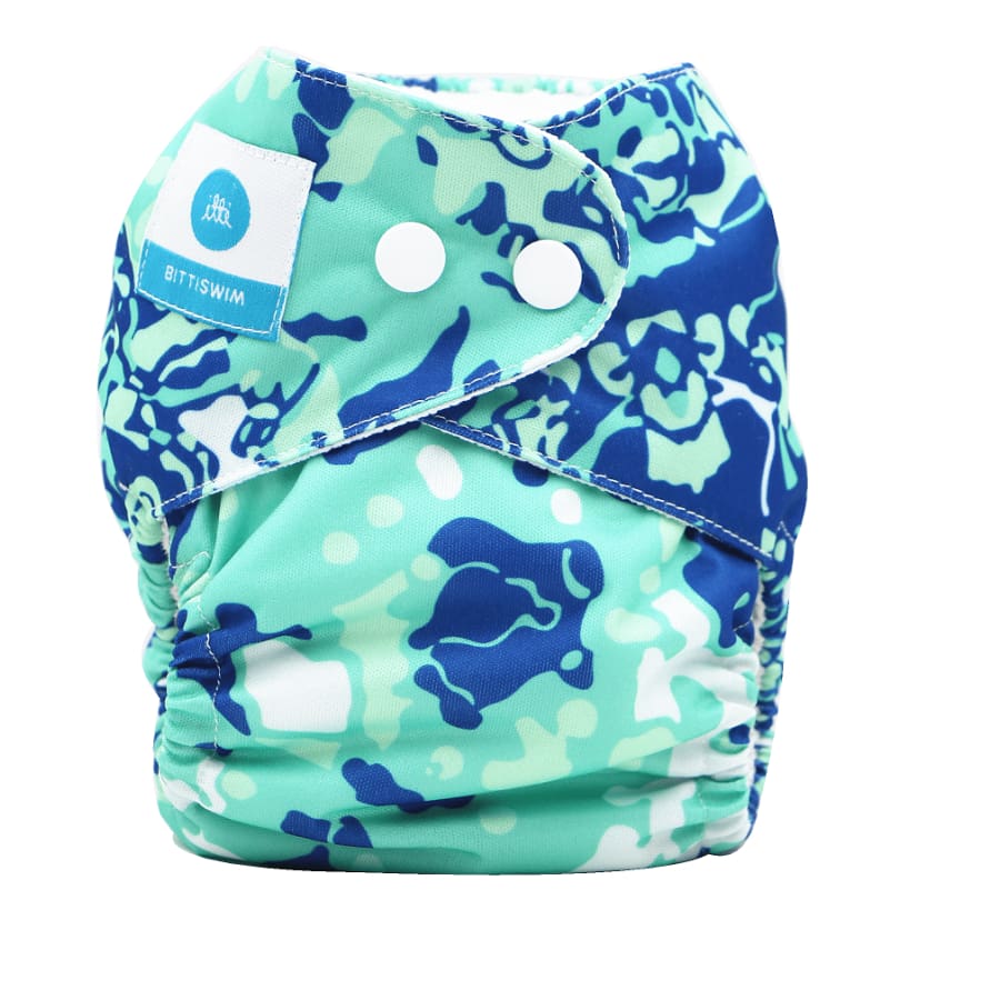 itti Bitti Reusable Swim Nappy - Tropical Waters - Small - Cloth Nappies cloth nappy