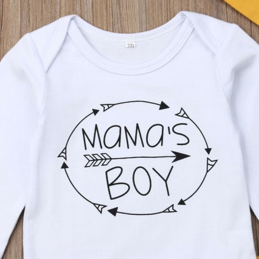 Mama’s Boy Stripe Beanie Set - 18-24 Months - Sets sets