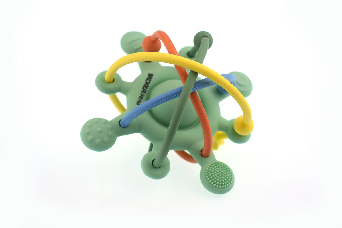 Koala Dream Silicone Sensory Space Rattle Teether Green