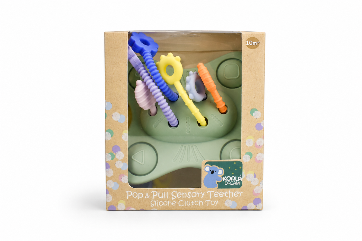 Koala Dream Silicone Pop & Pull Sensory Teether