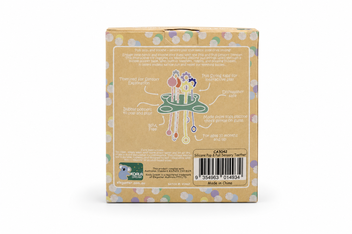 Koala Dream Silicone Pop & Pull Sensory Teether