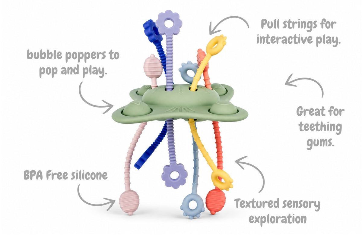 Koala Dream Silicone Pop & Pull Sensory Teether