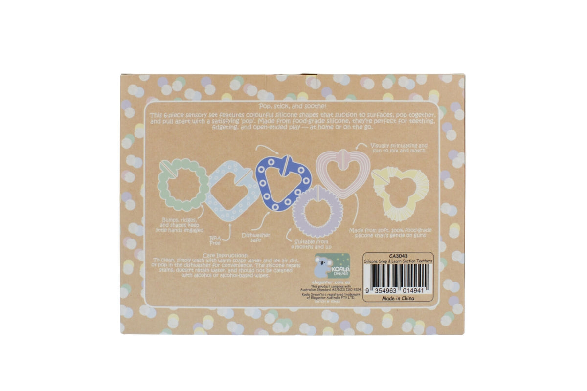 Koala Dream Silicone Snap & Learn Sensory Teether