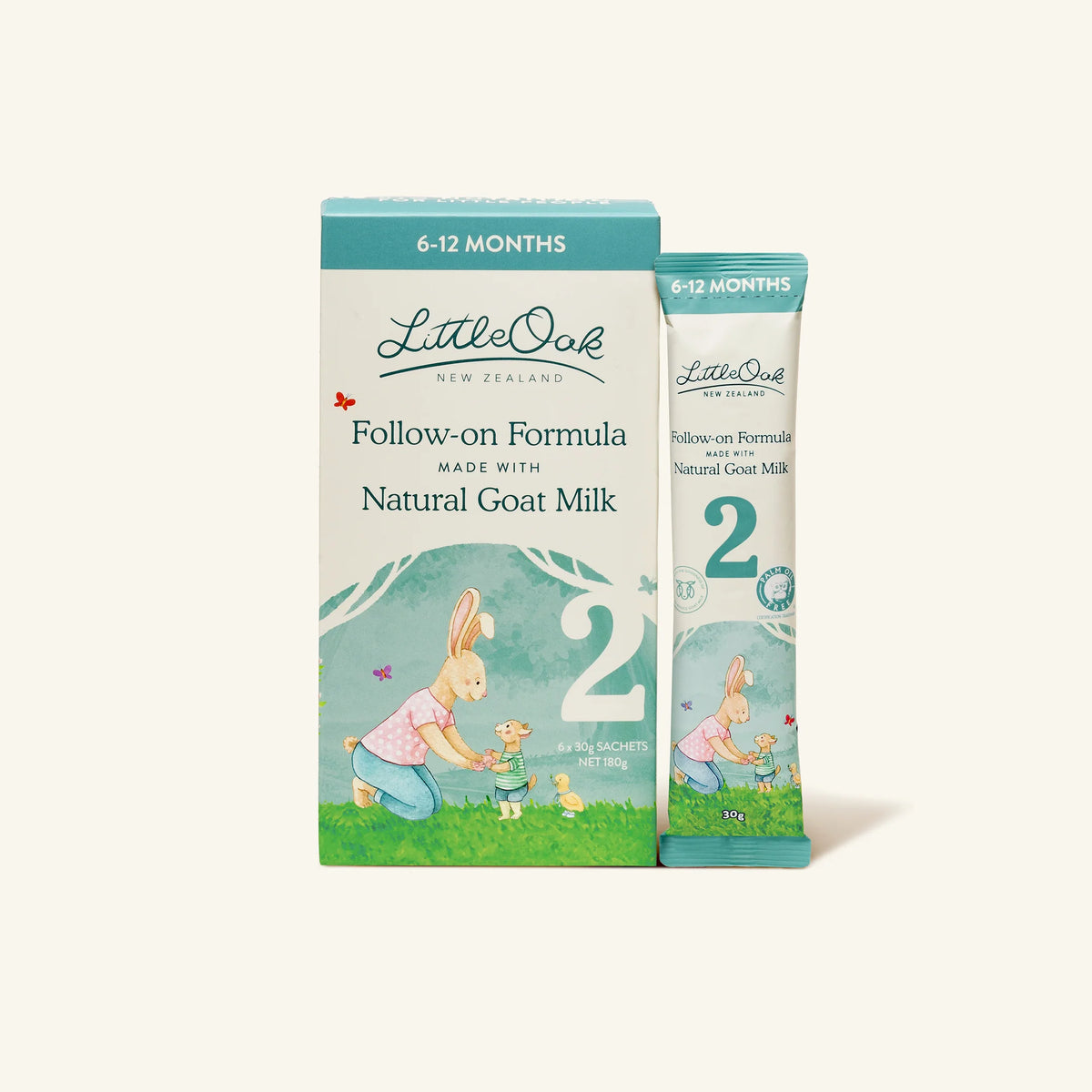 LittleOak Natural Goat Milk Follow-on Formula Sachet (6-12 months)