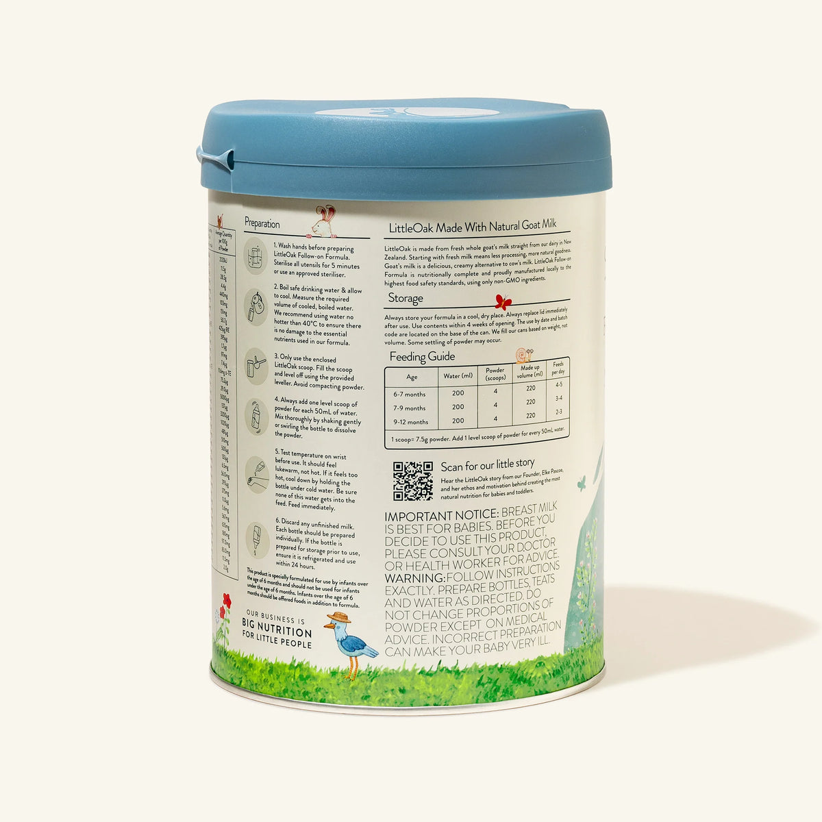 LittleOak Natural Goat Milk Follow-on Formula (6-12 months)