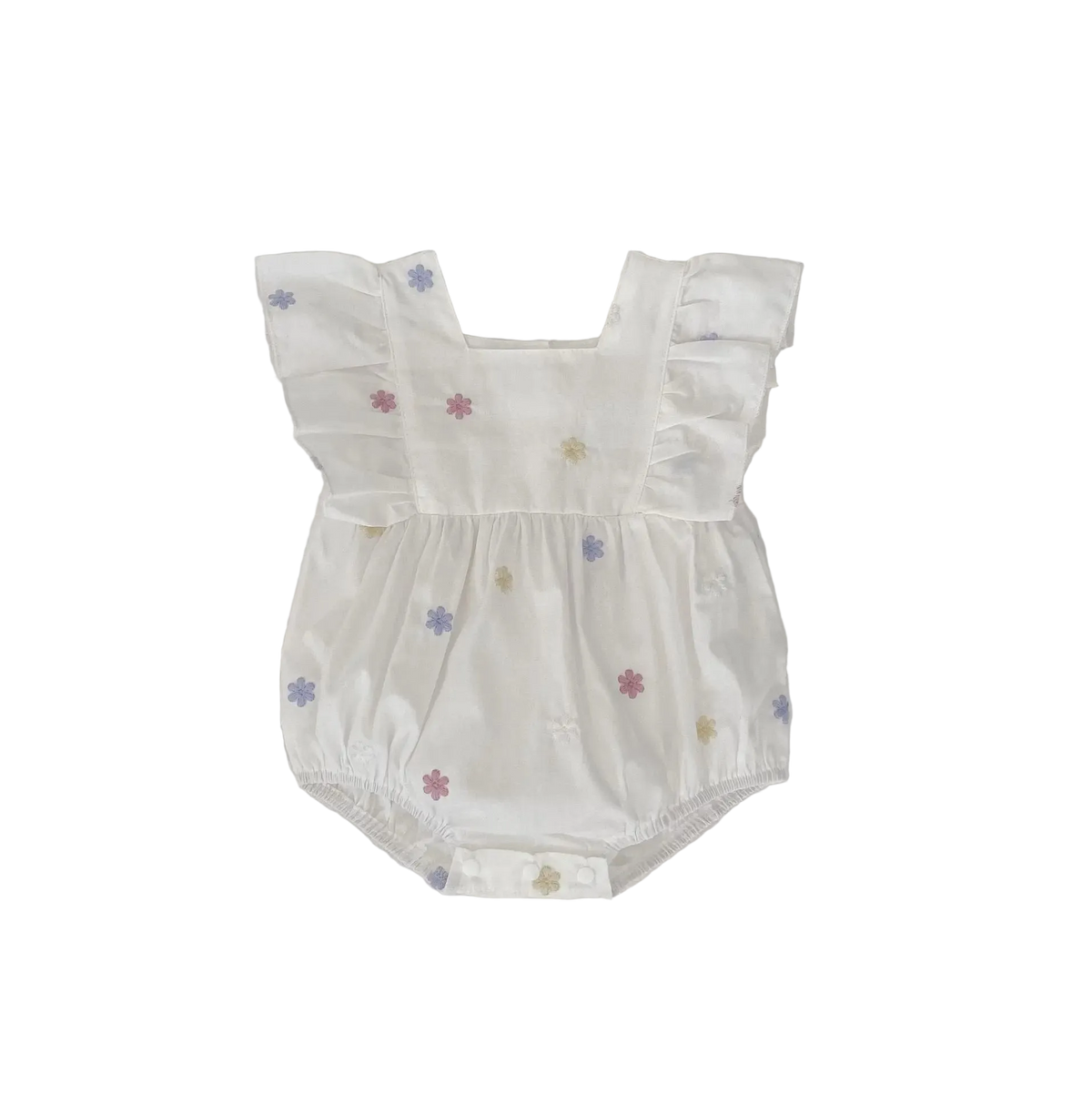 Goo & Co. Isla Embroidered Flower Romper