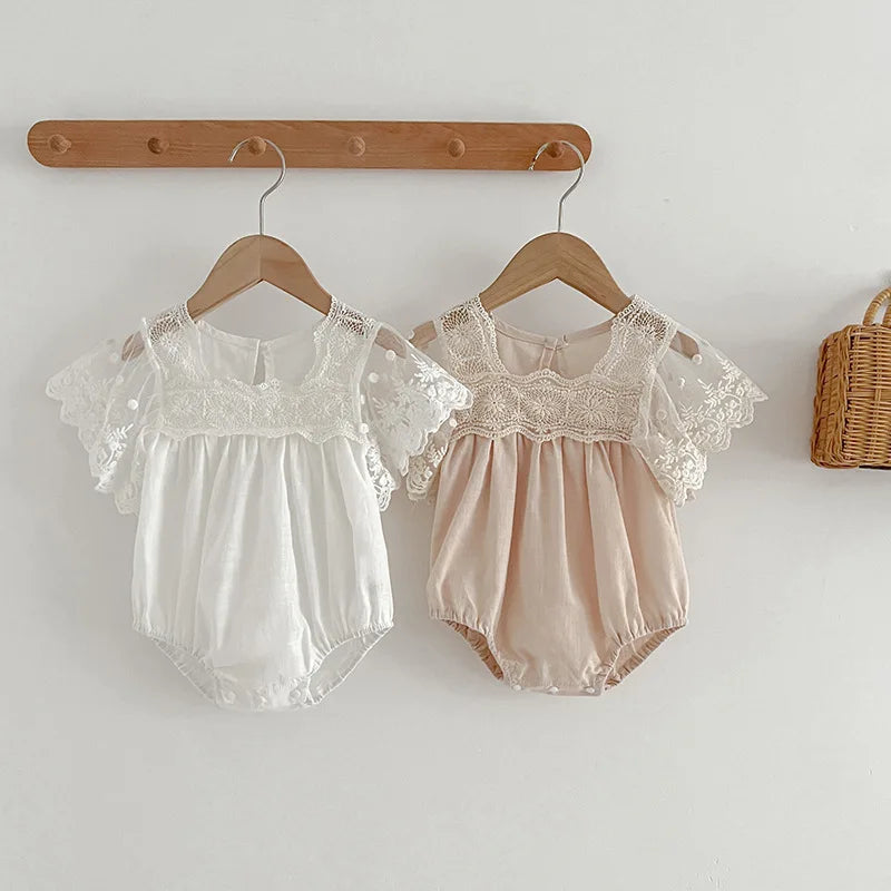 Goo & Co. Lily Lace Sleeve Romper