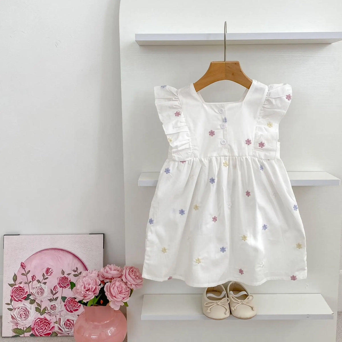 Goo & Co. Isla Embroidered Flower Dress