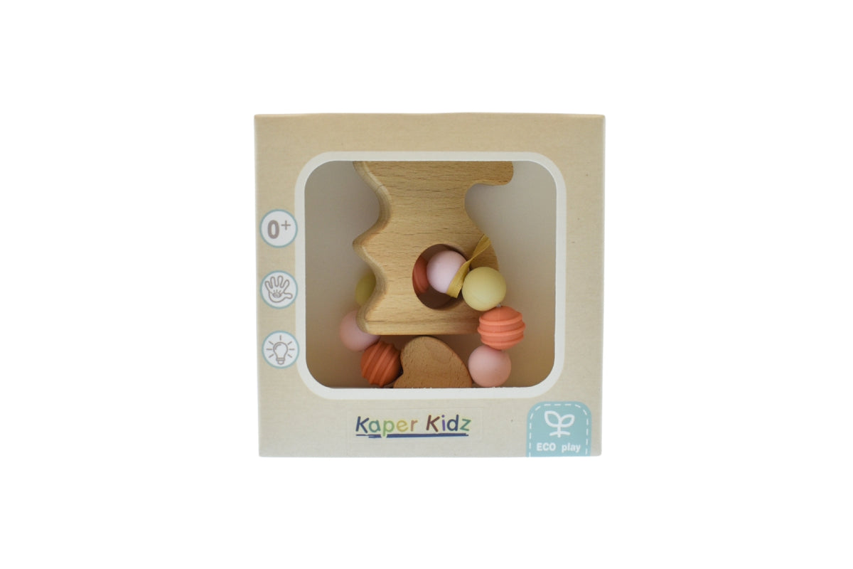 Kaper Kidz Ecobead Bunny Teether