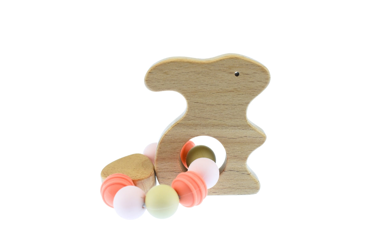 Kaper Kidz Ecobead Bunny Teether