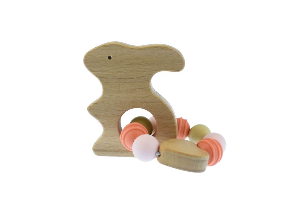 Kaper Kidz Ecobead Bunny Teether