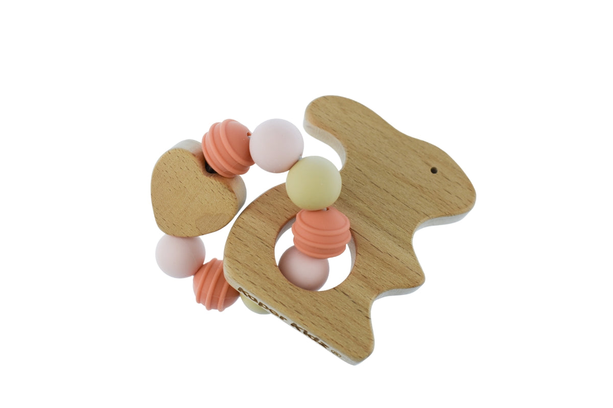 Kaper Kidz Ecobead Bunny Teether