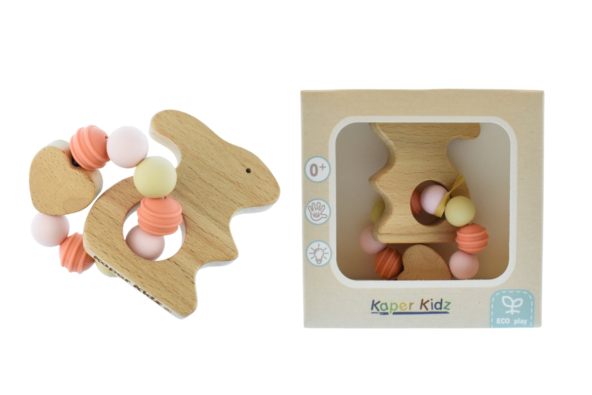 Kaper Kidz Ecobead Bunny Teether
