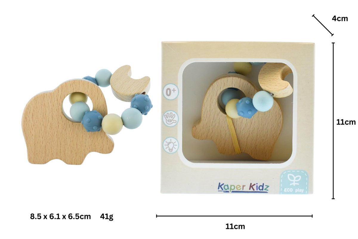 Kaper Kidz Ecobead Elephant Teether