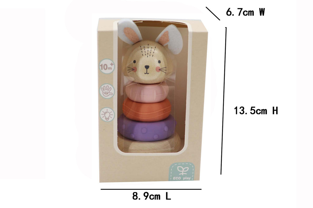 Kaper Kidz Ecostack Bunny Rings