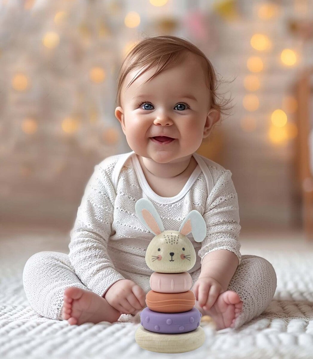 Kaper Kidz Ecostack Bunny Rings
