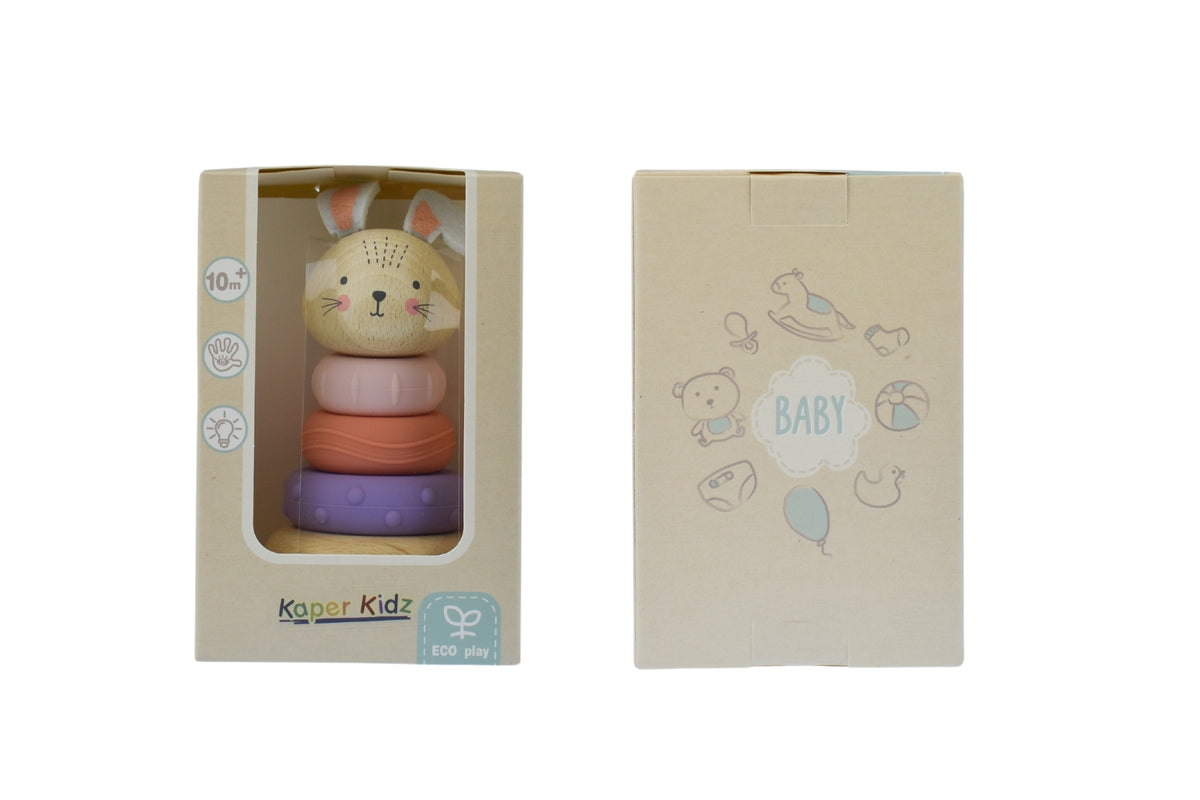 Kaper Kidz Ecostack Bunny Rings
