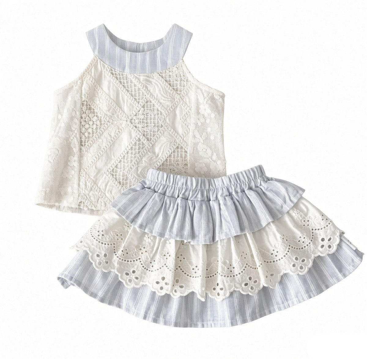 Goo & Co. Mickayla Ruffle Skirt Set