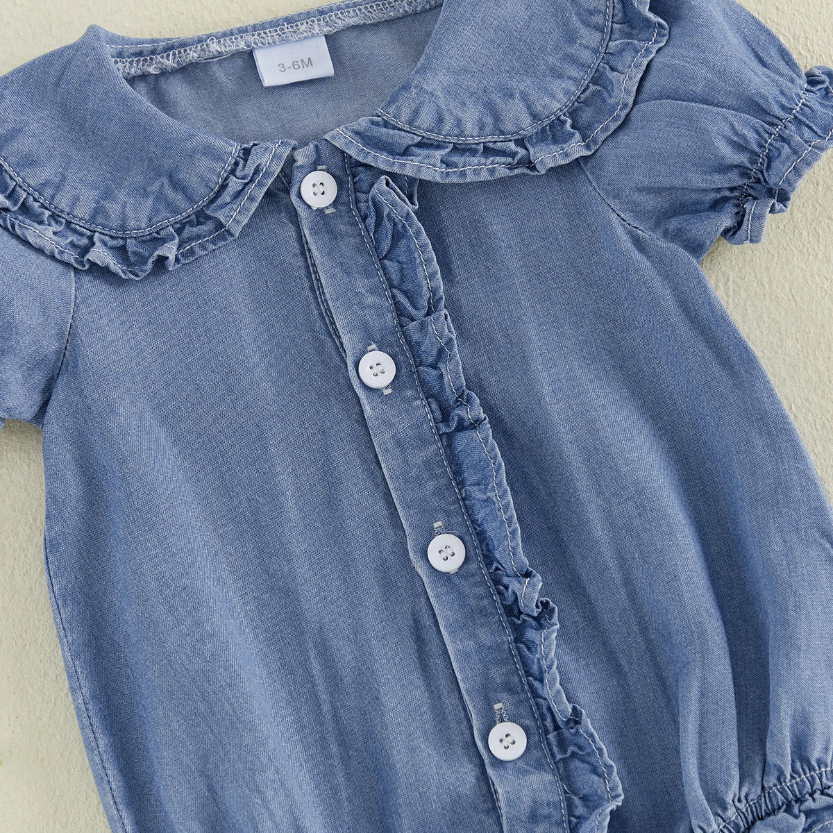 Gracie Short Sleeve Ruffle Romper