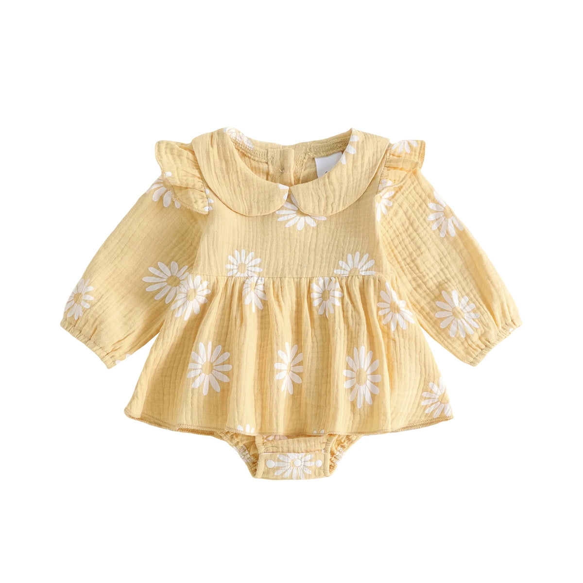 Nora Daisy Skirted Romper - Green