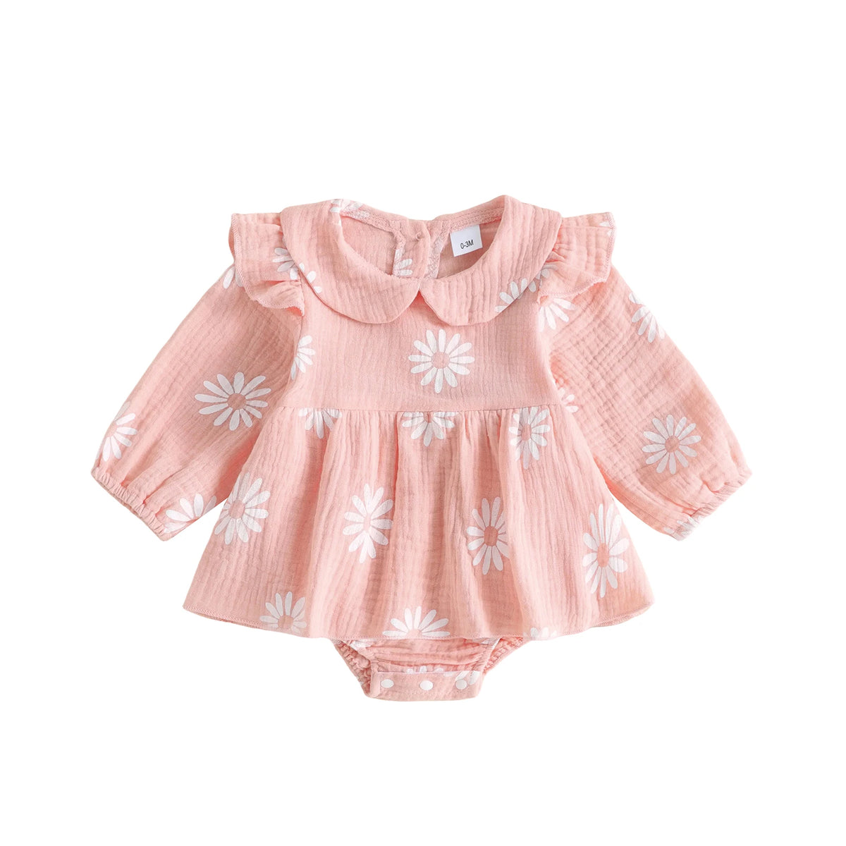 Nora Daisy Skirted Romper - Peachy