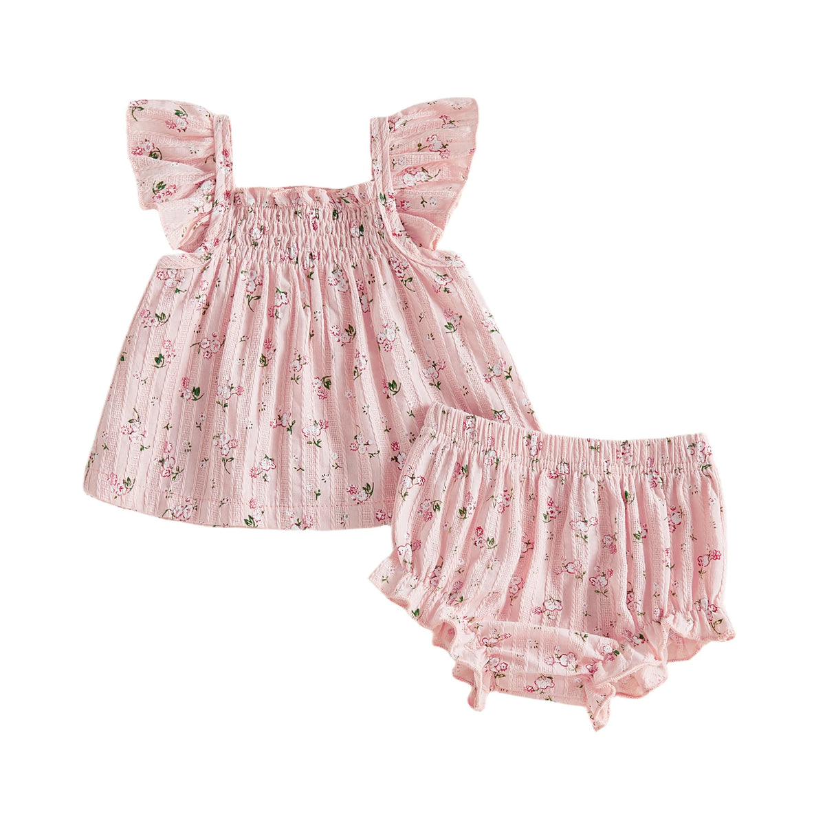 Florrie Floral Bloomer Set - Blue