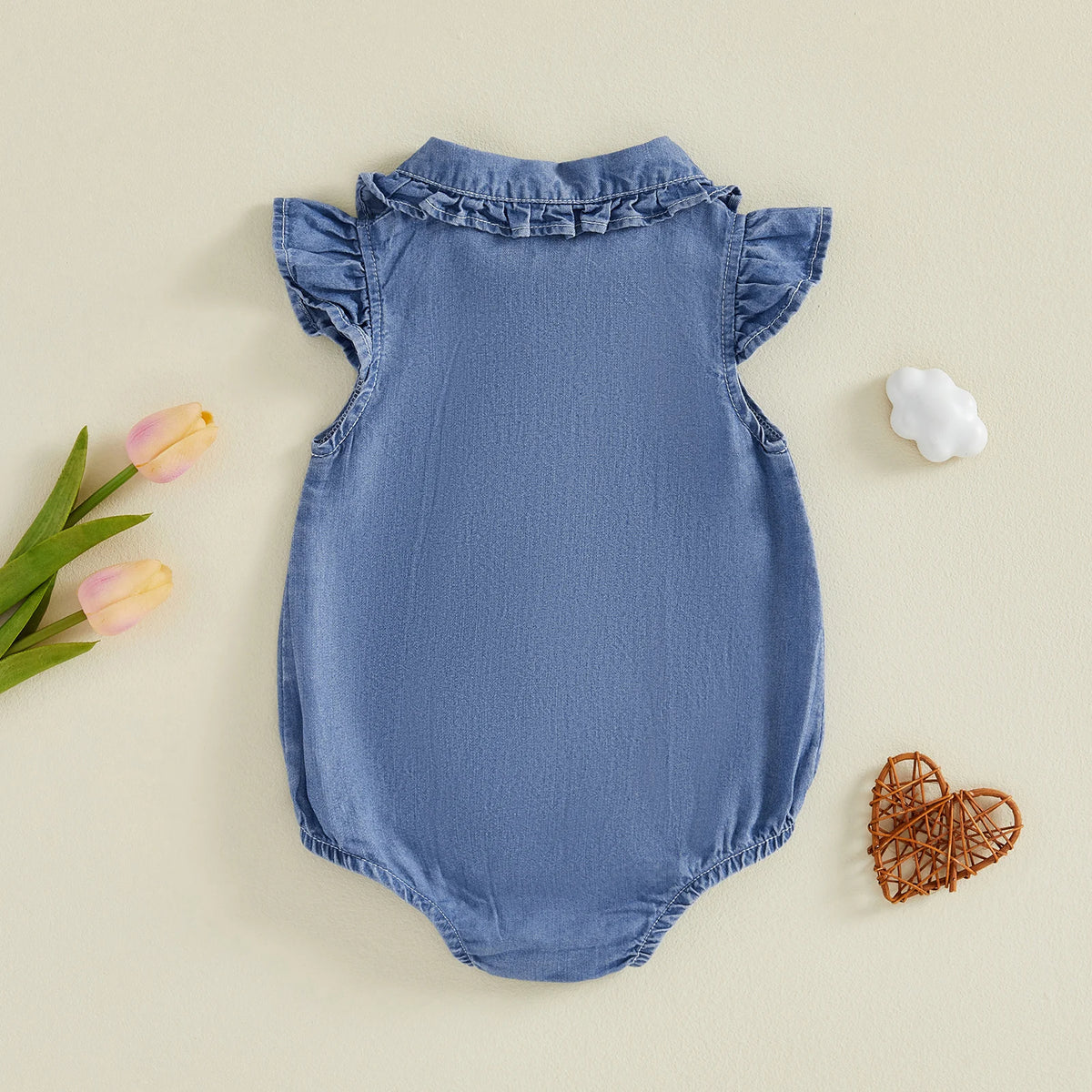Gracie Sleeveless Ruffle Romper