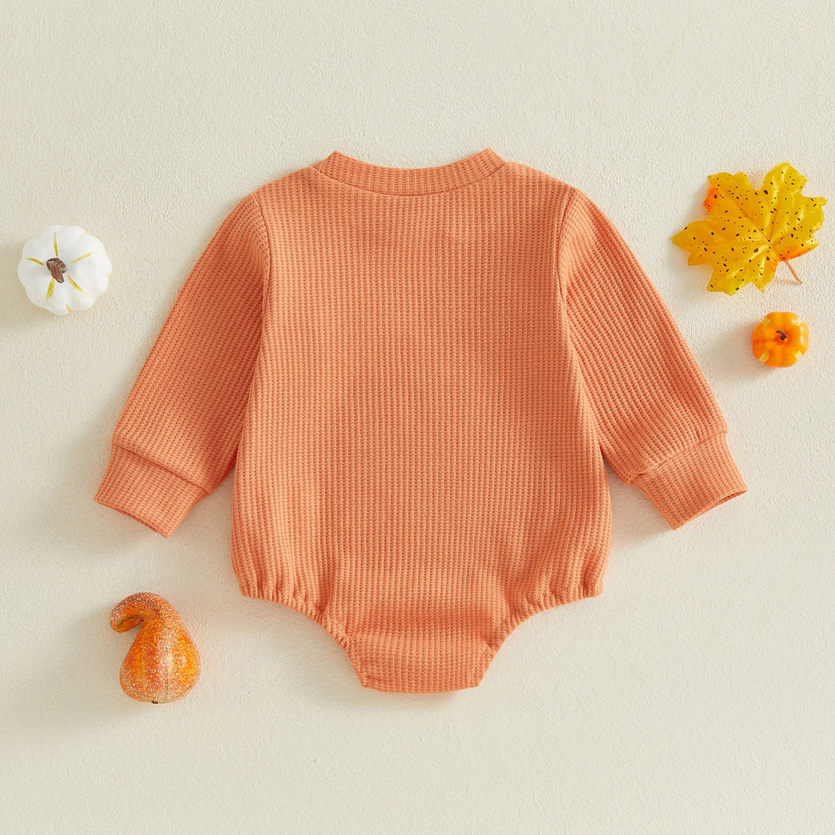 Pumpkin Halloween Romper - Orange
