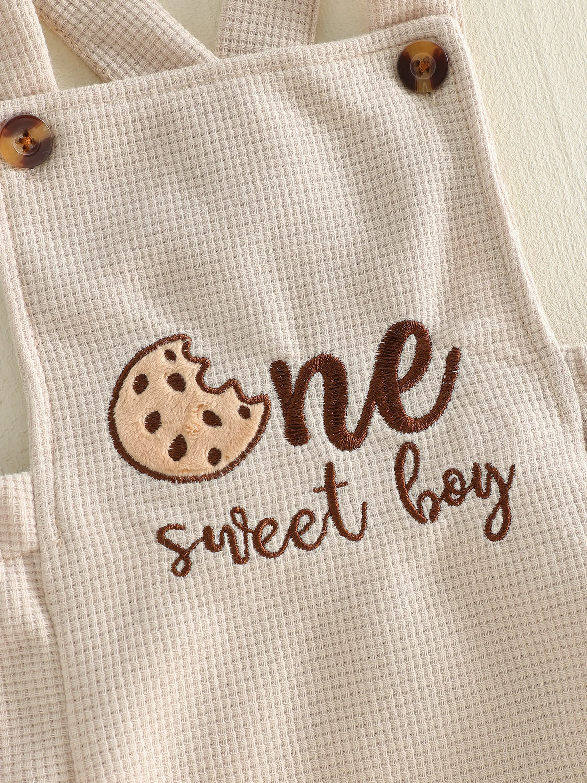 One Sweet Boy Birthday Romper - Natural