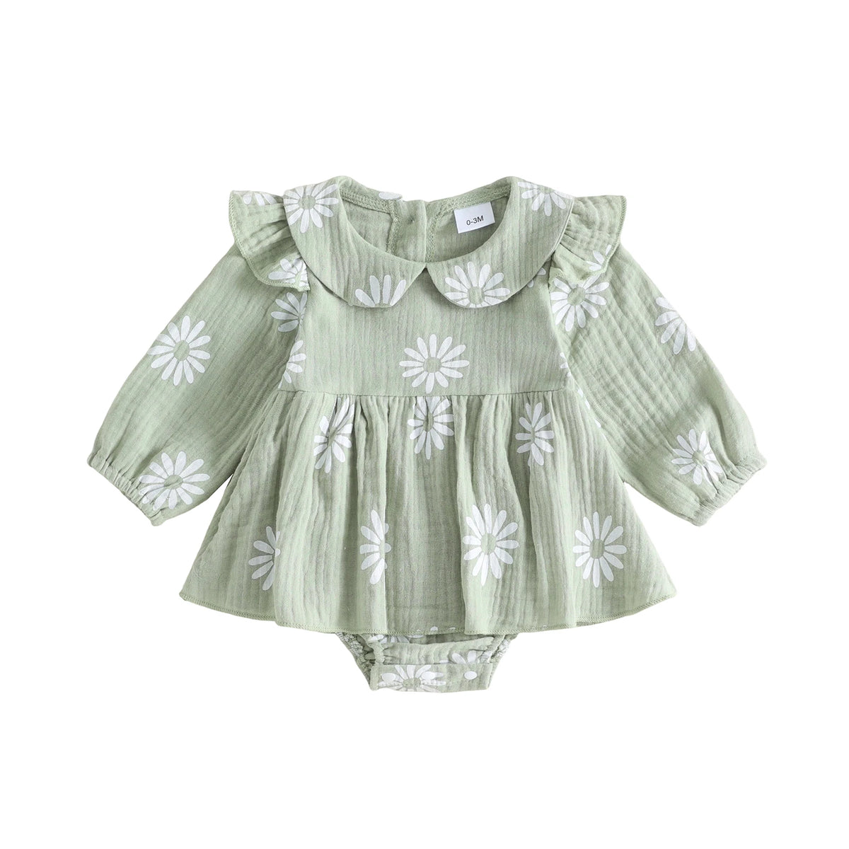 Nora Daisy Skirted Romper - Peachy