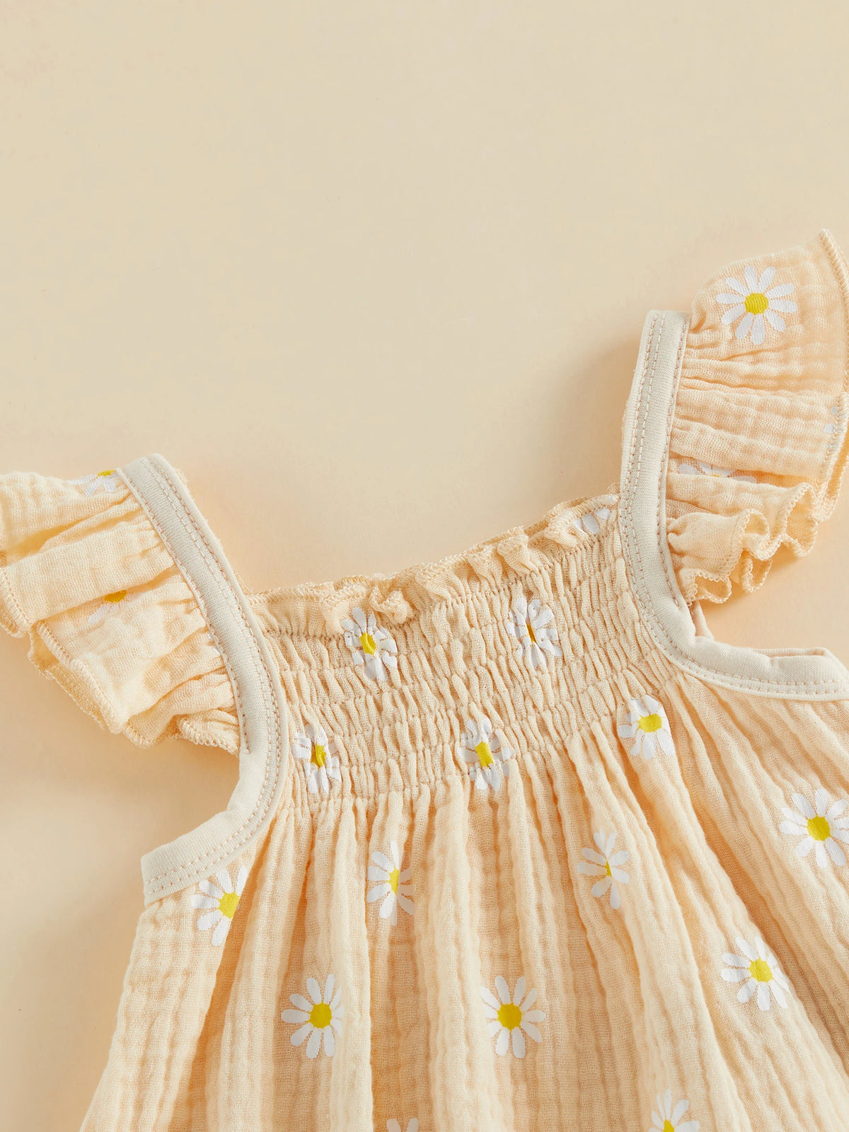 Summer Sweetie Daisy Bloomer Set - Peachy