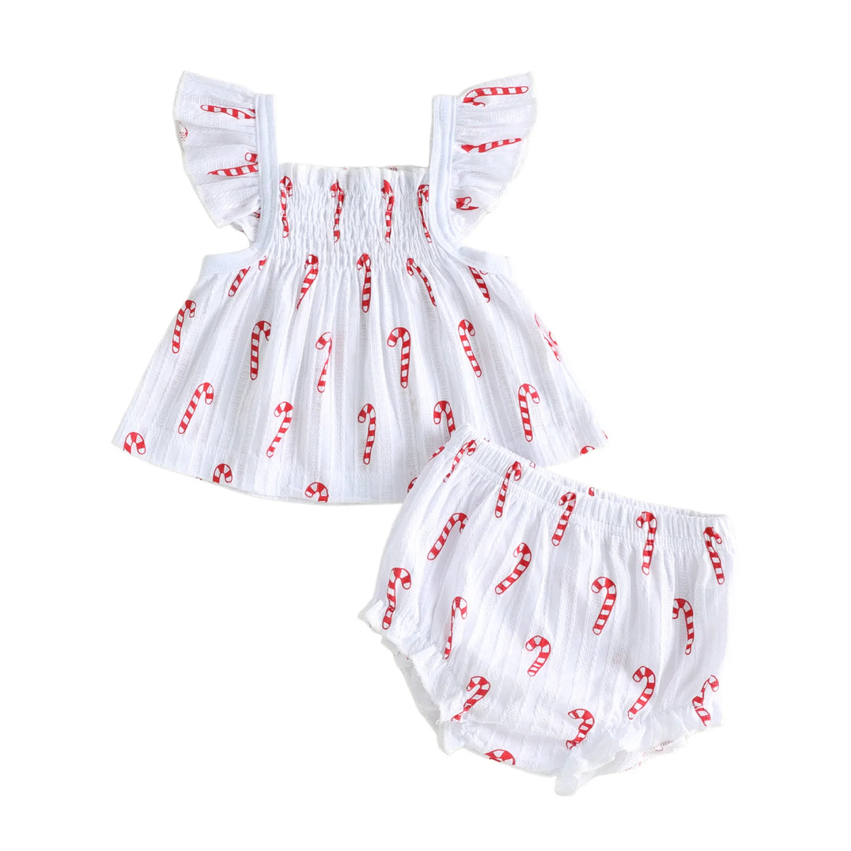 Holly Christmas Flutter Set - Pink
