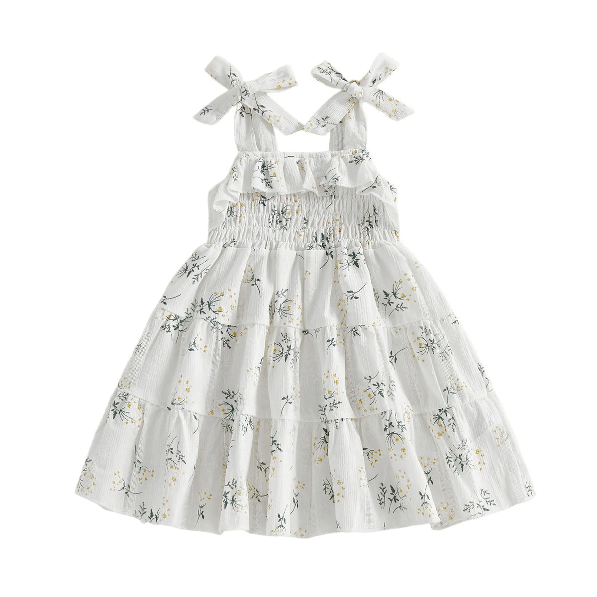 Emerysn Tiered Summer Dress - Blue