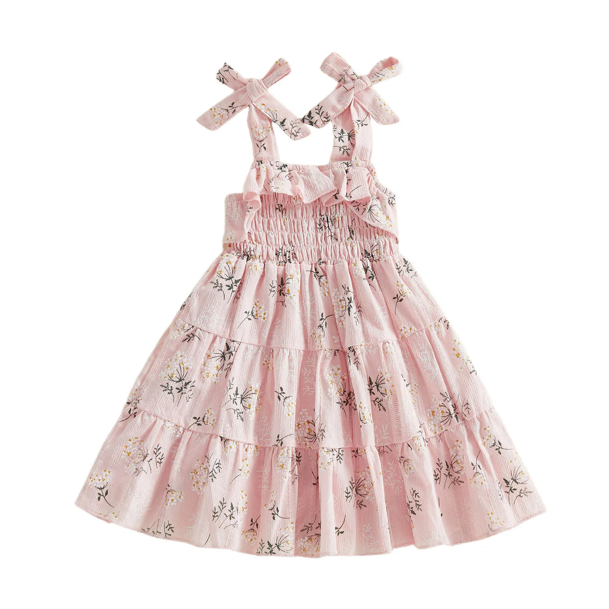 Emerysn Tiered Summer Dress - Blue