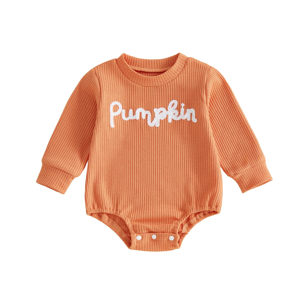Pumpkin Halloween Romper - Natural