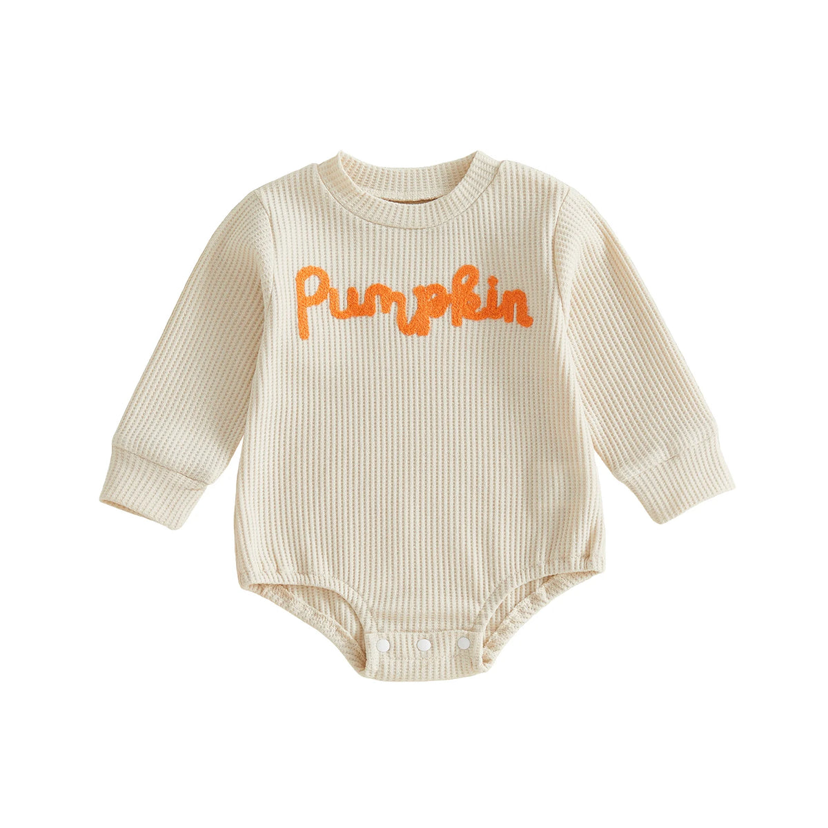 Pumpkin Halloween Romper - Natural