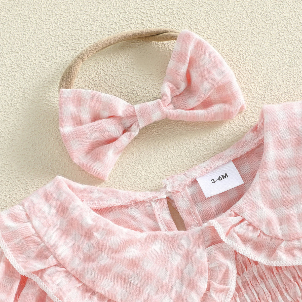 Harlow Plaid Collar Romper Set - Forest