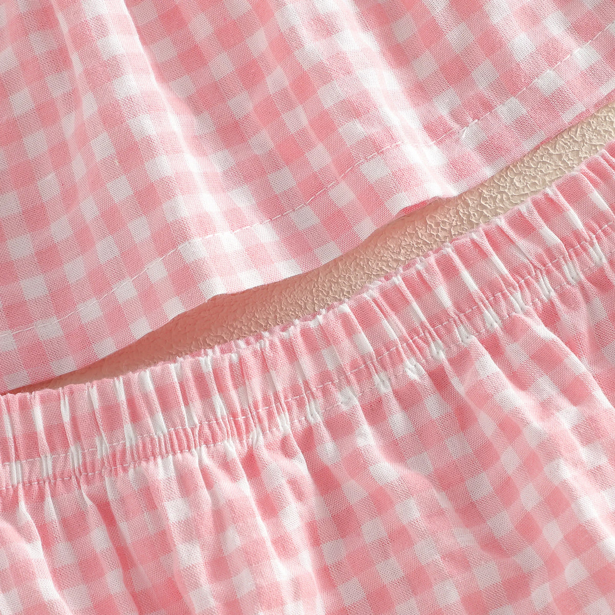 Georgia Gingham Baby Doll Set - Pink