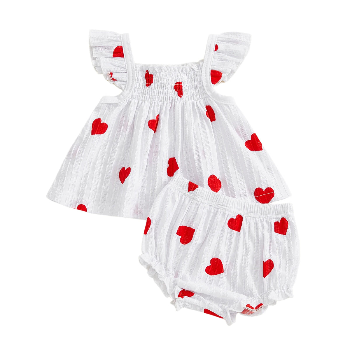 Heidi Hearts Babydoll Set - Pink