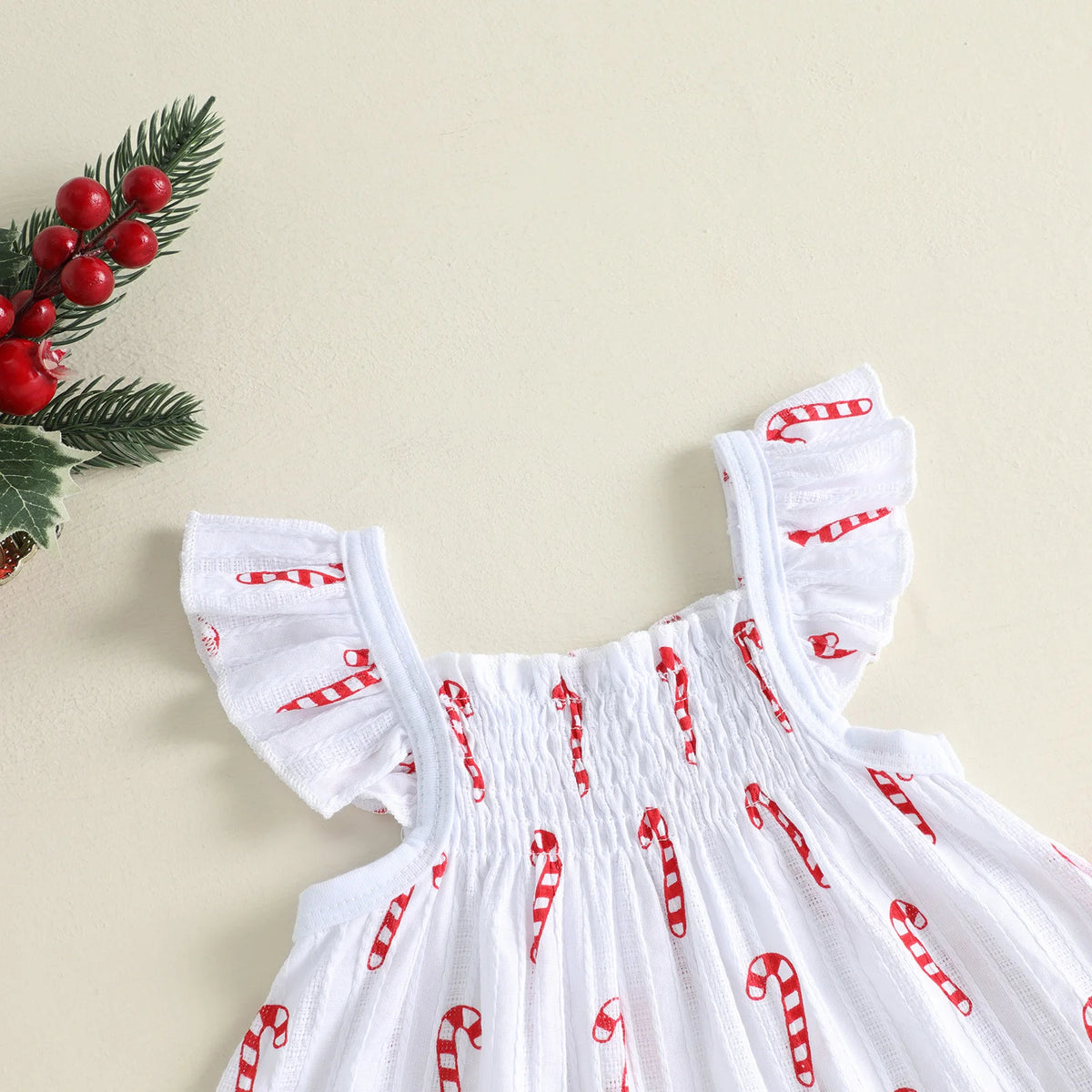 Holly Christmas Flutter Set - Snow