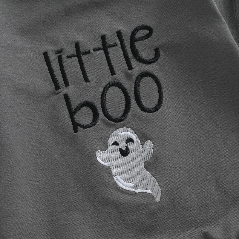 Little Boo Hallowen Long Sleeve Romper