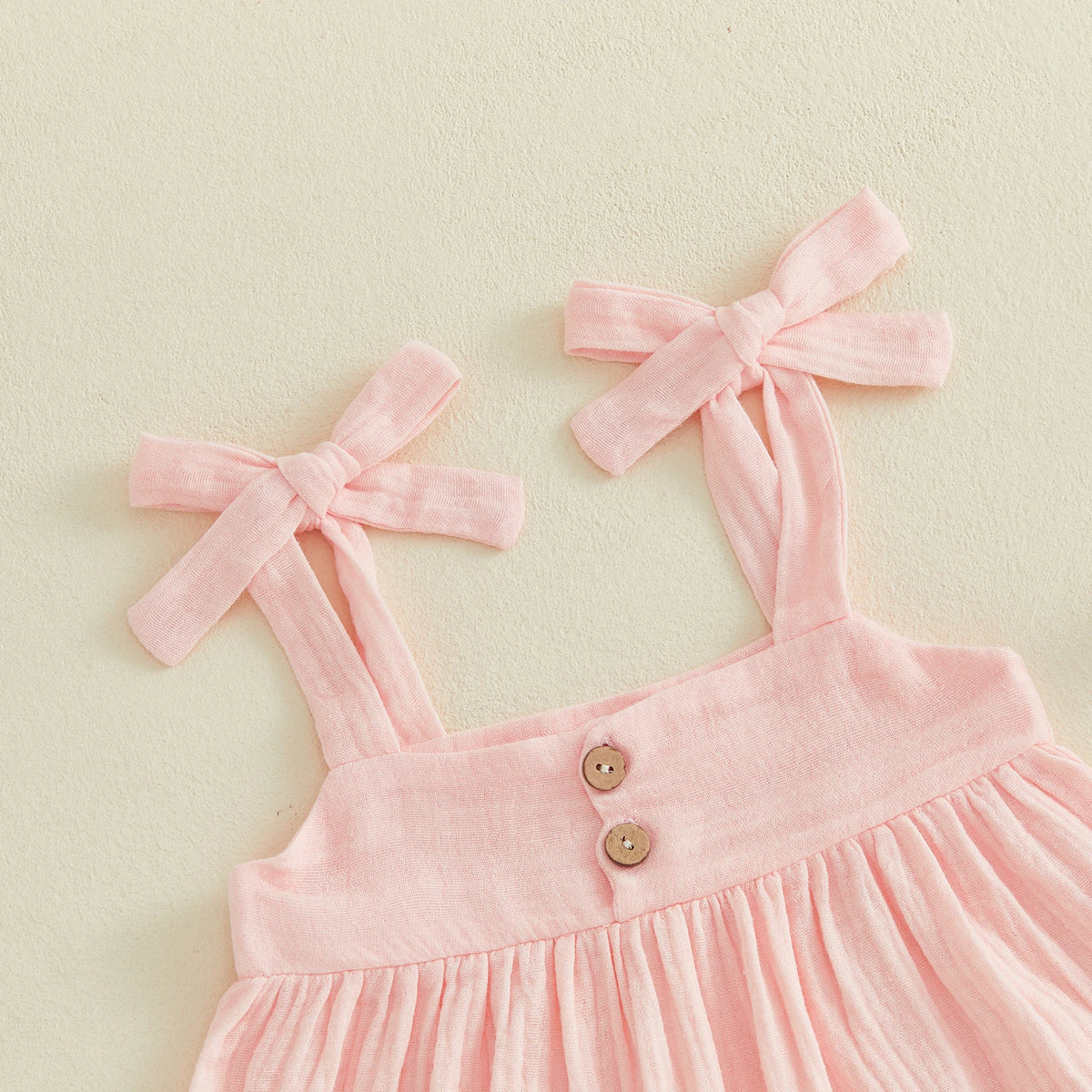 Lila Baby Doll Dress Set - Natural