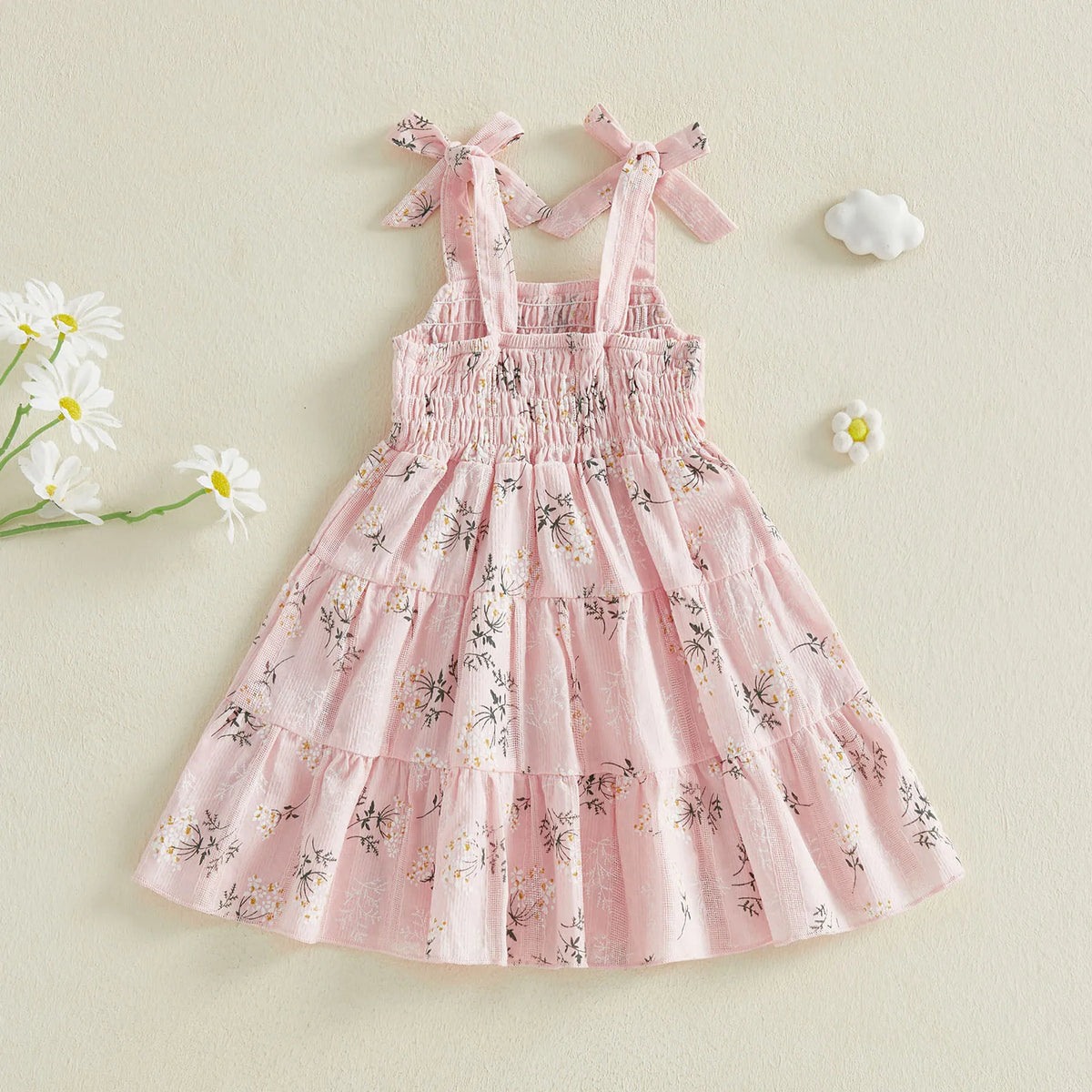 Emerysn Tiered Summer Dress - Green