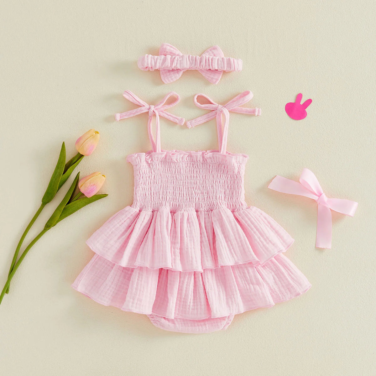 Bunnies & Flowers Romper