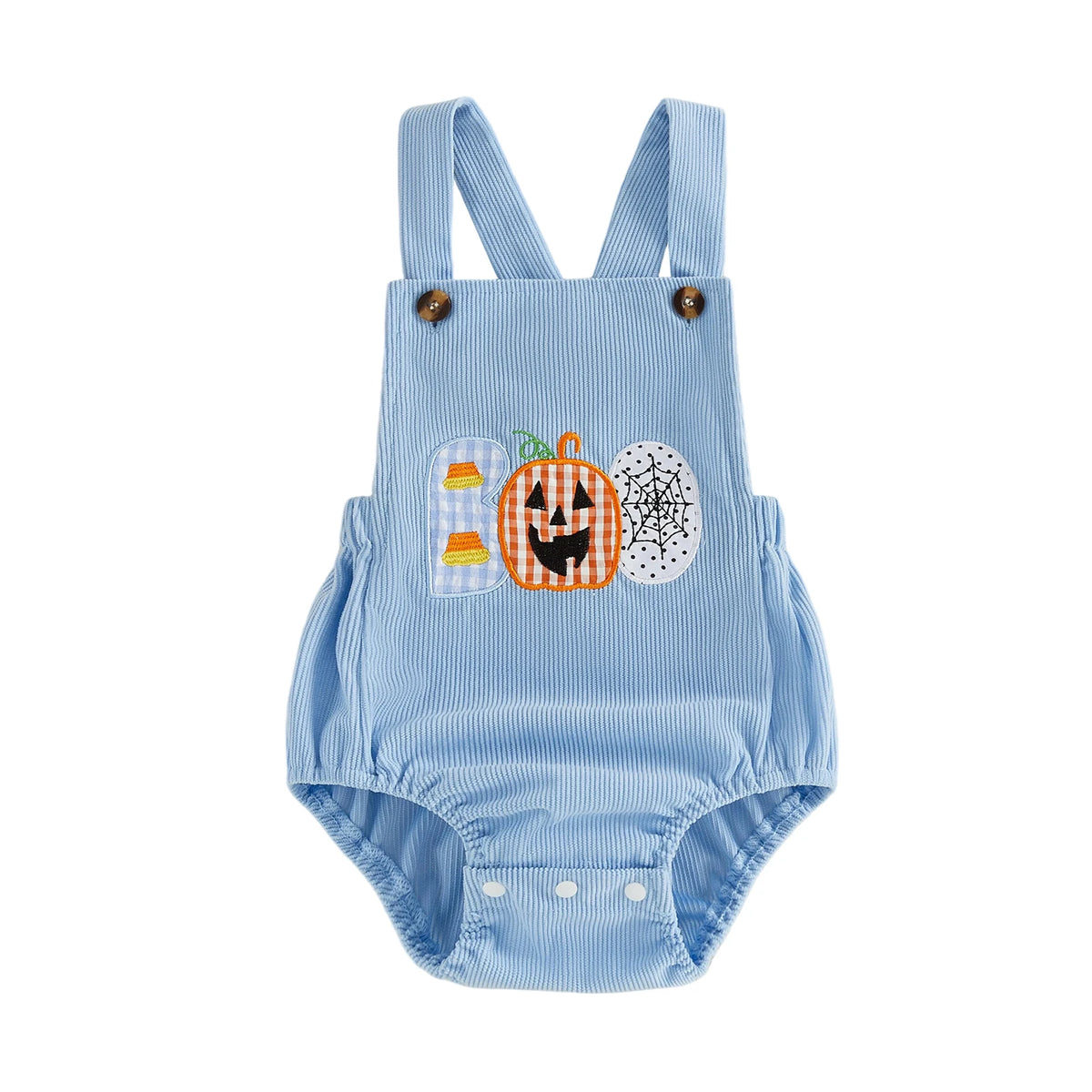 Boo Blue Halloween Romper